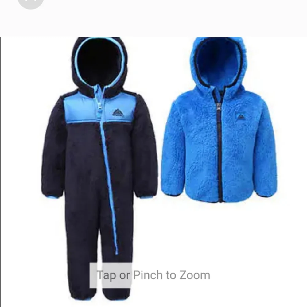 Snozu Infant 2-piece Fleece Set, Blue nwt 24m